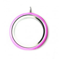 Purple Rim Screw Top Locket